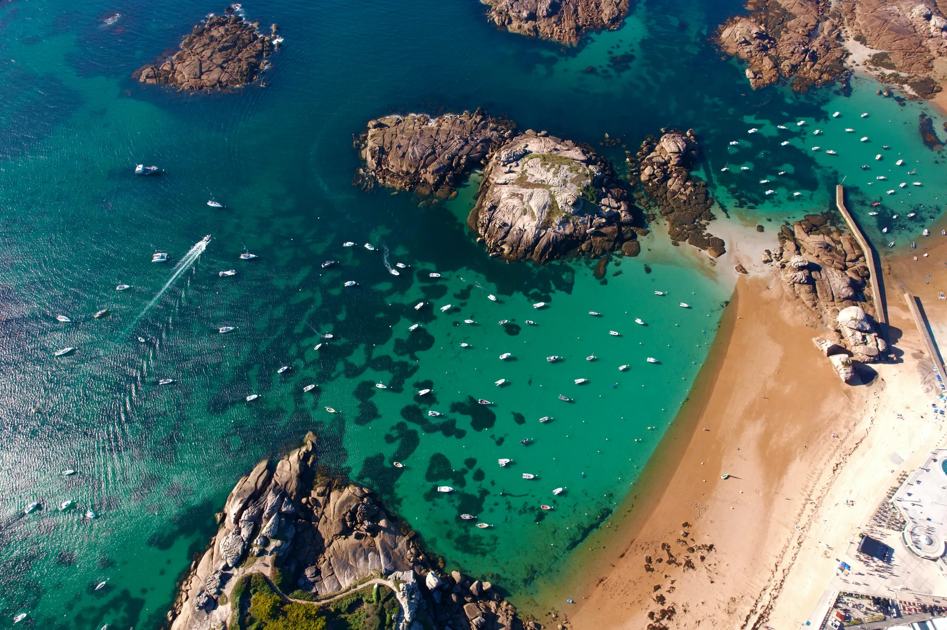Isles of Scilly harbour loop with turquoise water